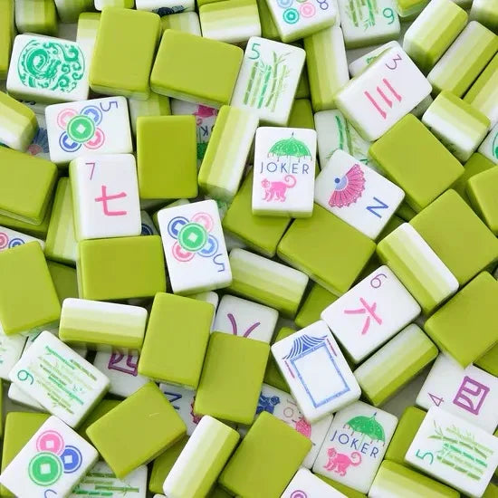 4-Layer Green Acrylic American Mahjong 160 Tiles
