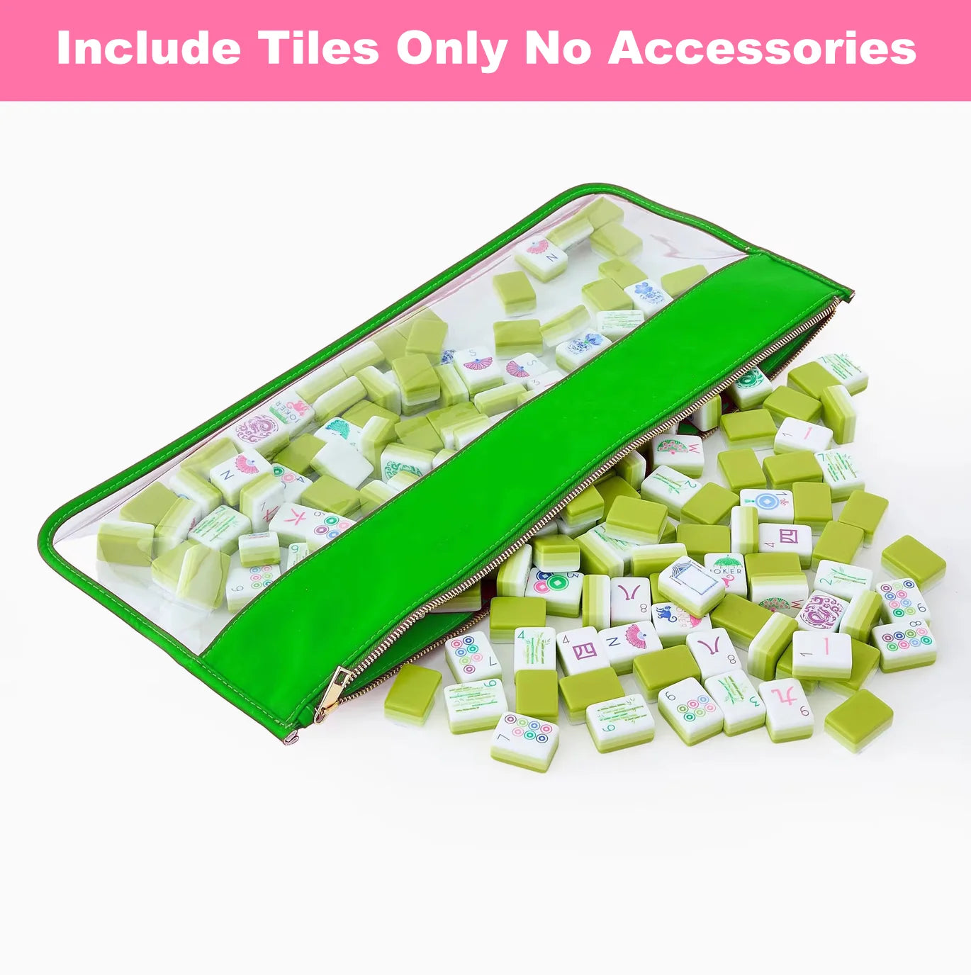 4-Layer Green Acrylic American Mahjong 160 Tiles