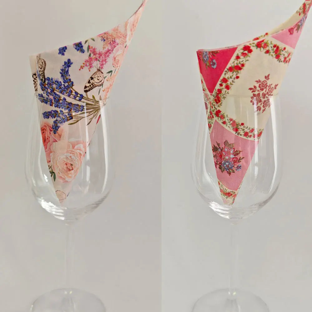 Colorful Floral Square Paper Napkins - 20PC