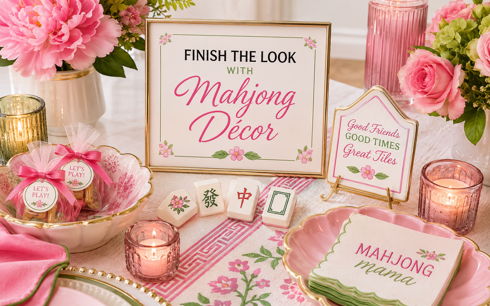 Finish the Look with Mahjong Decor
